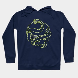 Death Snake and Skull Hoodie